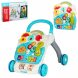 Музыкальная каталка-ходунки 698-60 с игровым центром Baby Telephone, Голубой (IGR24)