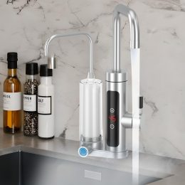 Электрический проточный водонагреватель на 2 крана с фильтром Multifunctional healting cleaning faucet RY-116 (212)