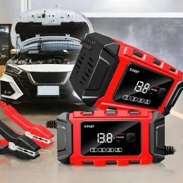 Портативное пусковое зарядное устройство для аккумуляторов Power Bank TK-360, LED фонарь, 5000 мАч, 12 В