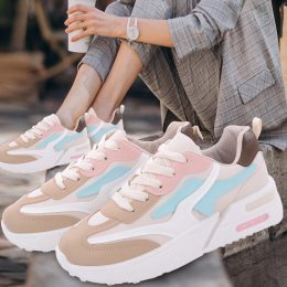 Кроссовки женские Gollmony 2023-12-4 демисезонные 36р (1 пара) Beige+Pink+Blue (BOT)