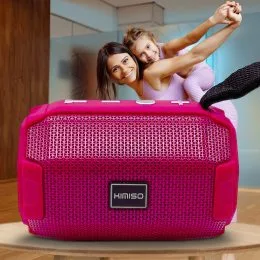 Портативна бездротова bluetooth колонка Kimiso KMS-E92 Малиновий (ЖЯ)