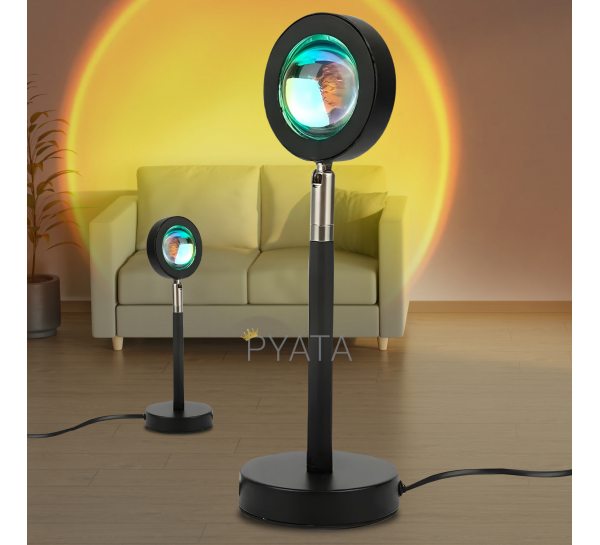 Sunset Lamp проекционный светильник солнце USB светильник проектор 23 см (205)