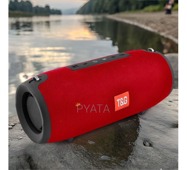 Портативна колонка T&G TG118, Bluetooth, радіо, speakerphone, Червоний