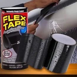 Надміцна ізоляційна скотч-стрічка Flex Tape 30 см, Чорний (В)