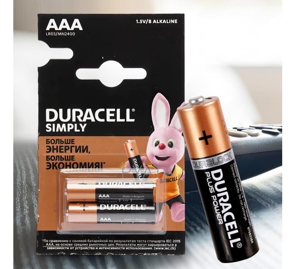 Мизинчикові батарейки Duracell Turbo R3 (ААА) 2 шт