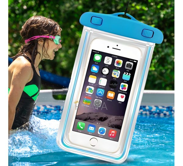 Универсальный водонепроницаемый чехол для телефона WaterProof Bag Голубой