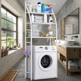 Підлогова металева стійка під пральну машину Sailboat Washing Machine Rack TM-0093 Білий
