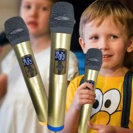 Набор беспроводных блютуз караоке-микрофонов Shure SM-820A (ЖЯ)