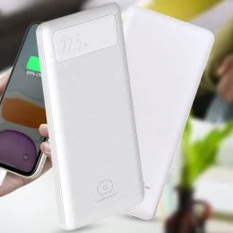 Універсальна портативна мобільна батарея для швидкого заряджання Power Bank WUW-Y100 22.5W 20000mah, Білий
