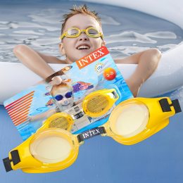 Детские очки для плавания с регулируемым ремешком Intex 55602 3-8 лет Желтый