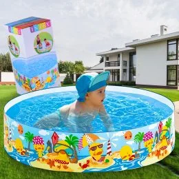 Каркасний дитячий басейн Intex 58477 NP 122x25 см 218 л від 3 років "Качиний риф" 