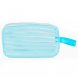 Портативна прозора вологостійка дорожня косметичка-пенал 20*12*7см Блакитний (YAB)