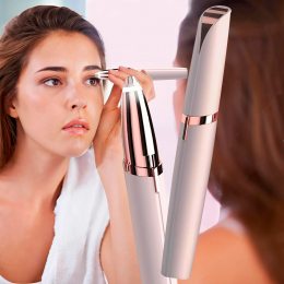 Універсальний портативний жіночий тример на батарейках Finishing Touch Flawless Brows Рожевий (YAB)