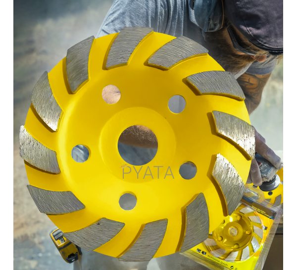 Шлифовальный диск по бетону алмазный для болгарки 125x22,2 мм (YAB)
