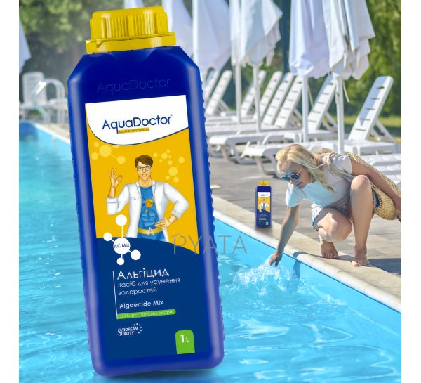 Хімія для басейну рідкий альгіцид AquaDoctor АС MIX альгіцид 1л 021650 (AT)