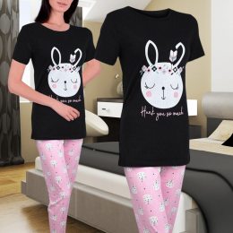 Женский комплект для сна 15908 black (04074) 4 комплекта (размеры S-XL) (BOT)