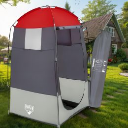 Туристичний намет душ-туалет для кемпінгу і дачі BestWay 68002 190*110см Сірий (LM)