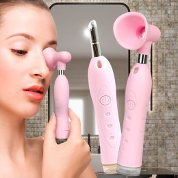 Акумуляторний ультразвуковий масажер для очищення очей Sonic Eyewash Apparatus Рожевий (YAB)