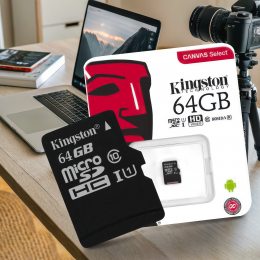 Карта памяти Kingston microSDC Canvas Select Plus Class 10 64GB