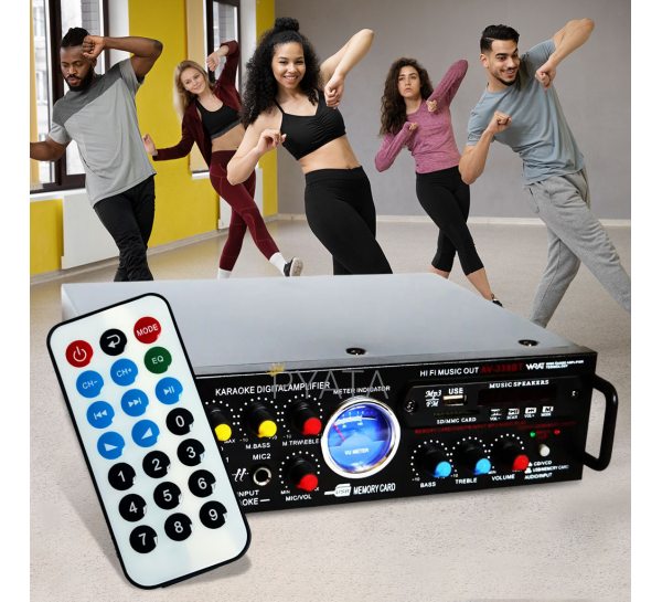 Аудіосистема UKC AV-339BT AV-339A + USB + Fm + Mp3 + Караоке + Bluetooth (YAB)