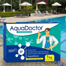 Коагуляционное средство в картушах для бассейна AquaDoctor Superflock 1 кг (АД)