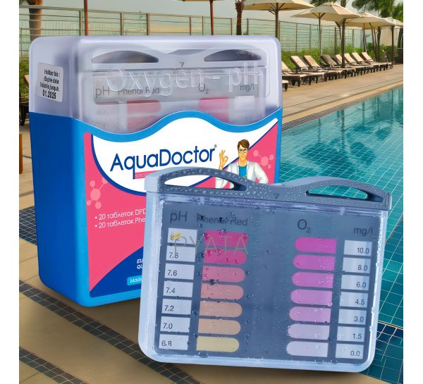 Таблеточный тестер AquaDoctor Pooltester Active Oxygen/pH Blue 023545 (AT)