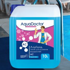 Жидкая химия для бассейна AquaDoctor АС альгицид против зелени водорослей и грибков 003210 в канистре 10 л
