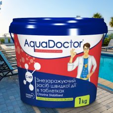Быстрорастворимая шоковая химия для бассейнов в таблетках AquaDoctor C-60T 017509 1 кг (АТ)