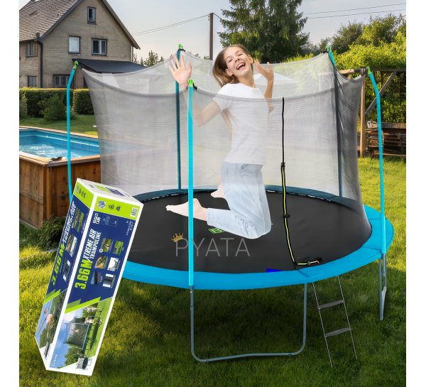Детский батут с лестницей и защитой Bestway 59104, 366 х 278 см