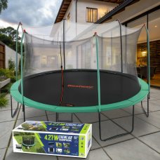 Детский батут с лестницей и защитой Bestway 59105, 427 х 286 см