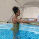 Круглый каркасный бассейн с мини-крышей, песочный фильтр, лестница, тент Bestway 561FY 396 x 107 см 11133 л