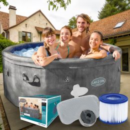 Надувне джакузі-СПА аеромасаж 6 місць Lay-Z-Spa Carrara Bestway 6001V, 170 х 65 см 850 л