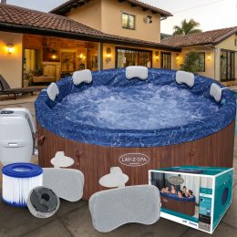 Басейн-джакузі - СПА на 7 місць зі вбудованими панелями Lay-Z-Spa Toronto Bestway 6001W, 190 х 70 см 1250 л