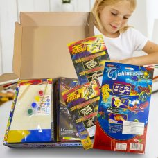 Дитячий набір-подарунок маленькому креативнику пазли з розфарбуванням 9в1+сюрприз