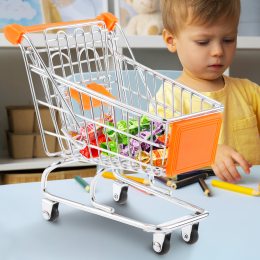 Настільний декоративний міні візок органайзер Mini Truck 12,5*11*8 см Помаранчевий