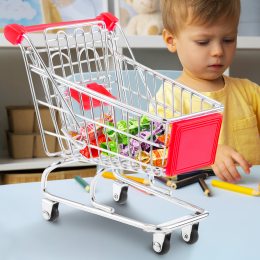 Настільний декоративний міні візок органайзер Mini Truck 12,5*11*8 см Червоний