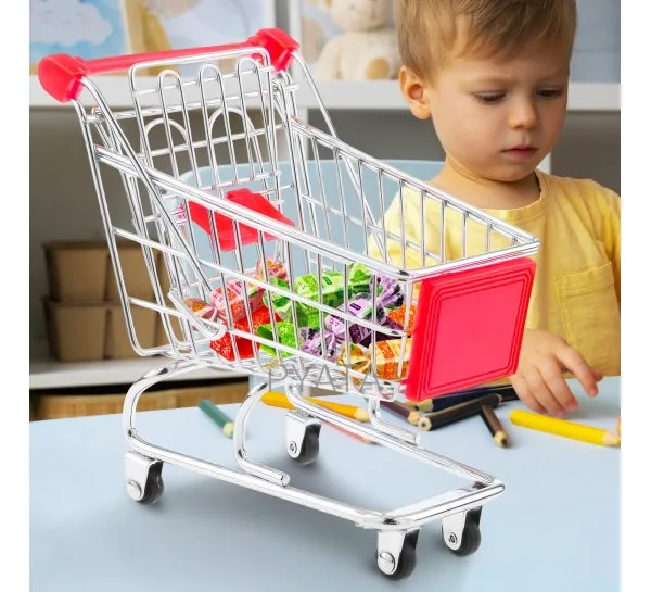 Настільний декоративний міні візок органайзер Mini Truck 12,5*11*8 см Червоний
