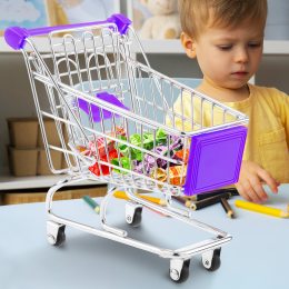 Настільний декоративний міні візок органайзер Mini Truck 12,5*11*8 см Фіолетовий