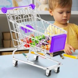 Настільний декоративний міні візок органайзер Mini Truck 12,5*11*8 см Фіолетовий