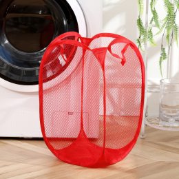 Кошик-сітка для іграшок,одягу Mesh  32*32*49см Червоний (YAB)