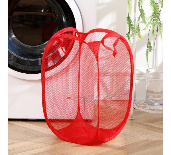 Кошик-сітка для іграшок,одягу Mesh  32*32*49см Червоний (YAB)