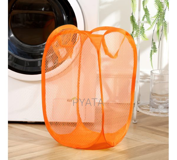 Кошик-сітка для іграшок,одягу Mesh  32*32*49см Помаранчевий (YAB)
