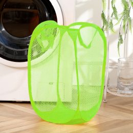 Кошик-сітка для іграшок,одягу Mesh  32*32*49см Салатовий (YAB)