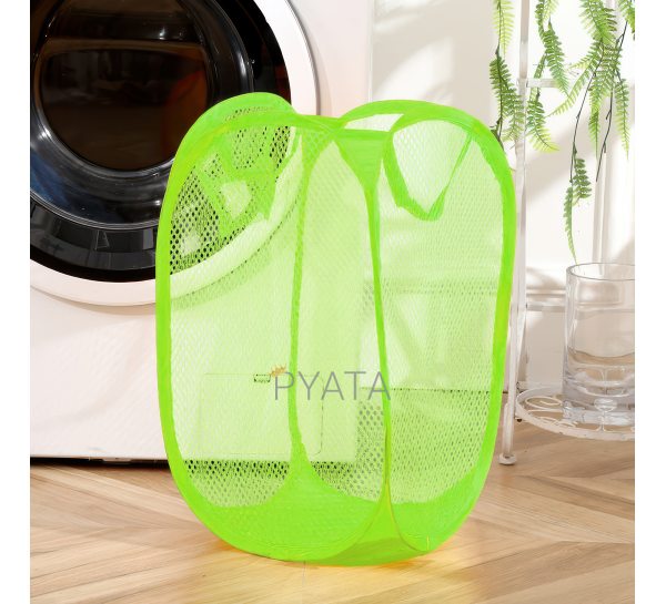 Кошик-сітка для іграшок,одягу Mesh  32*32*49см Салатовий (YAB)