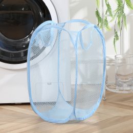Кошик-сітка для іграшок,одягу Mesh  32*32*49см Блакитний (YAB)