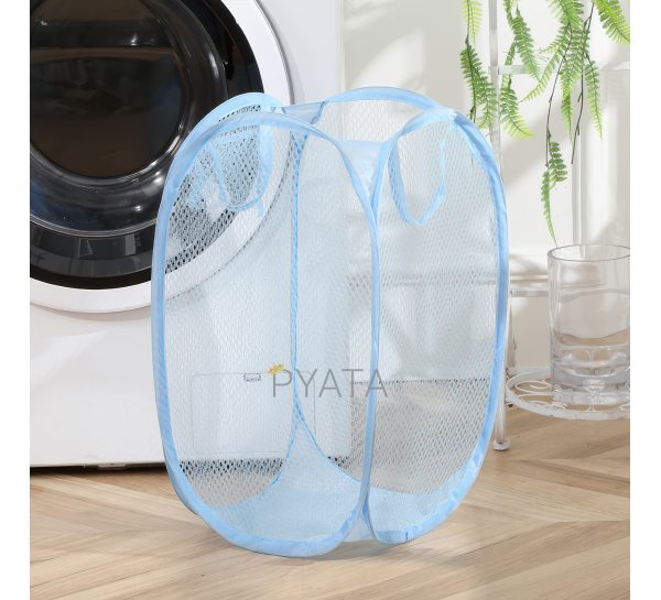 Кошик-сітка для іграшок,одягу Mesh  32*32*49см Блакитний (YAB)