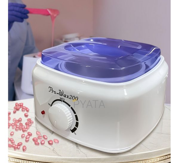 Воскоплав баночный Pro-Wax PW-200 для депиляции с терморегуляцией, Белый (YAB)