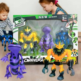 Детские игрушечные коллекционные светящиеся фигурки G15995/0843А-18 3 BEN10 Ион+Хамелеон+Чоксквоч (NI)