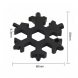 Многофункциональный мультитул SNOWFLAKE WRENCH TOO 18 в 1 Снежинка, Черный (YAB)