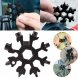 Многофункциональный мультитул SNOWFLAKE WRENCH TOO 18 в 1 Снежинка, Черный (YAB)